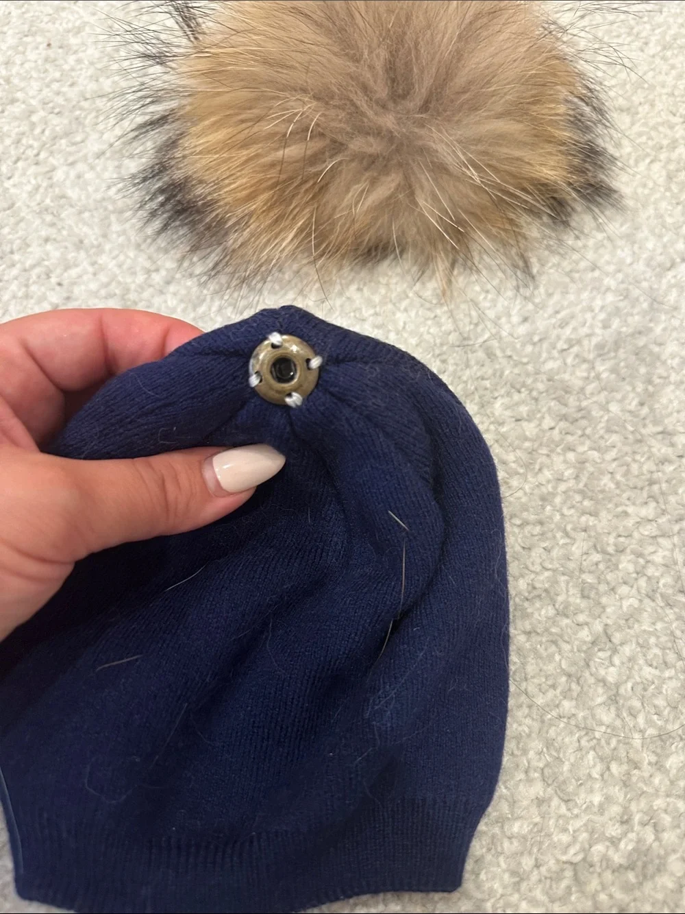 Baby knit Pom Pom hat